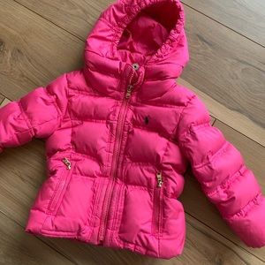 Ralph Lauren Pink Down Jacket 3/3T